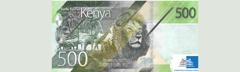 Acheter des billets de 500 schillings kenyans