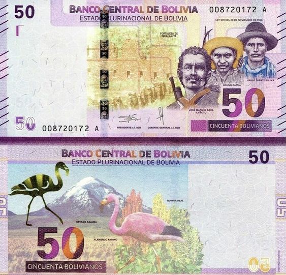 peso boliviano 50