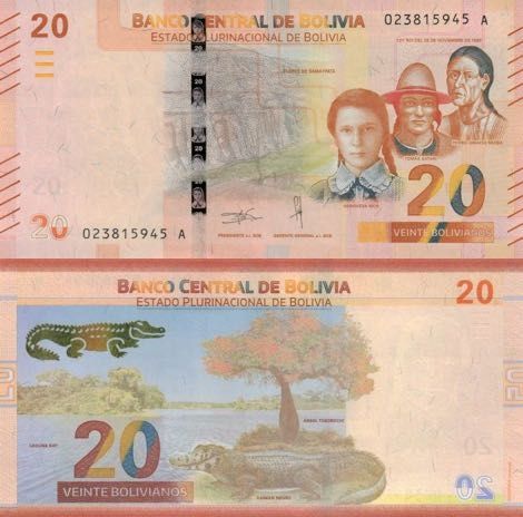 peso boliviano 20
