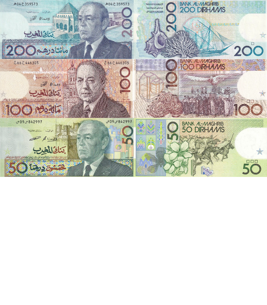 retraits dirhams marocains 1987